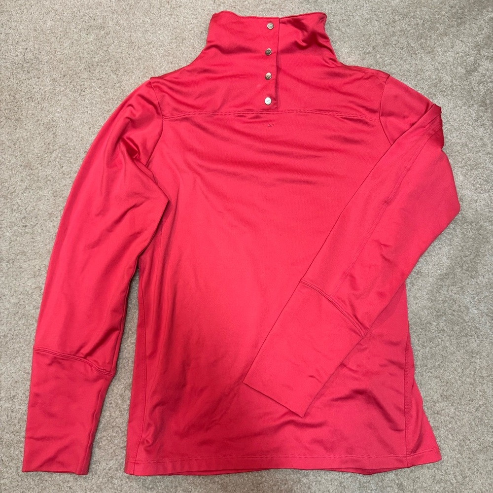 Bright Pink Long Sleeve Nike Golf Top